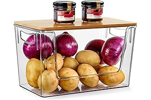 Pantry Organizer and Storage Stackable Kitchen Pantry Basket for Onion, Potato, Vegetable, Produce