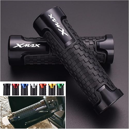 Miniatura 4 de Motorcycle Handlebar Motorcycle Handlebar Grips CNC Rubber Hand Thruster Grips for Yamaha X-MAX Xmax 125 250 300 Xmax125 Xmax300 XMAX250 2017-2021
