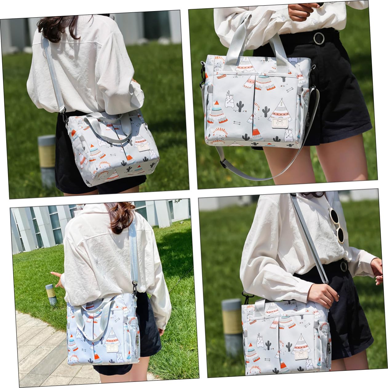 VICASKY Bolsa de Maternidad Grande de Nylon Tres Usos para Ñiño