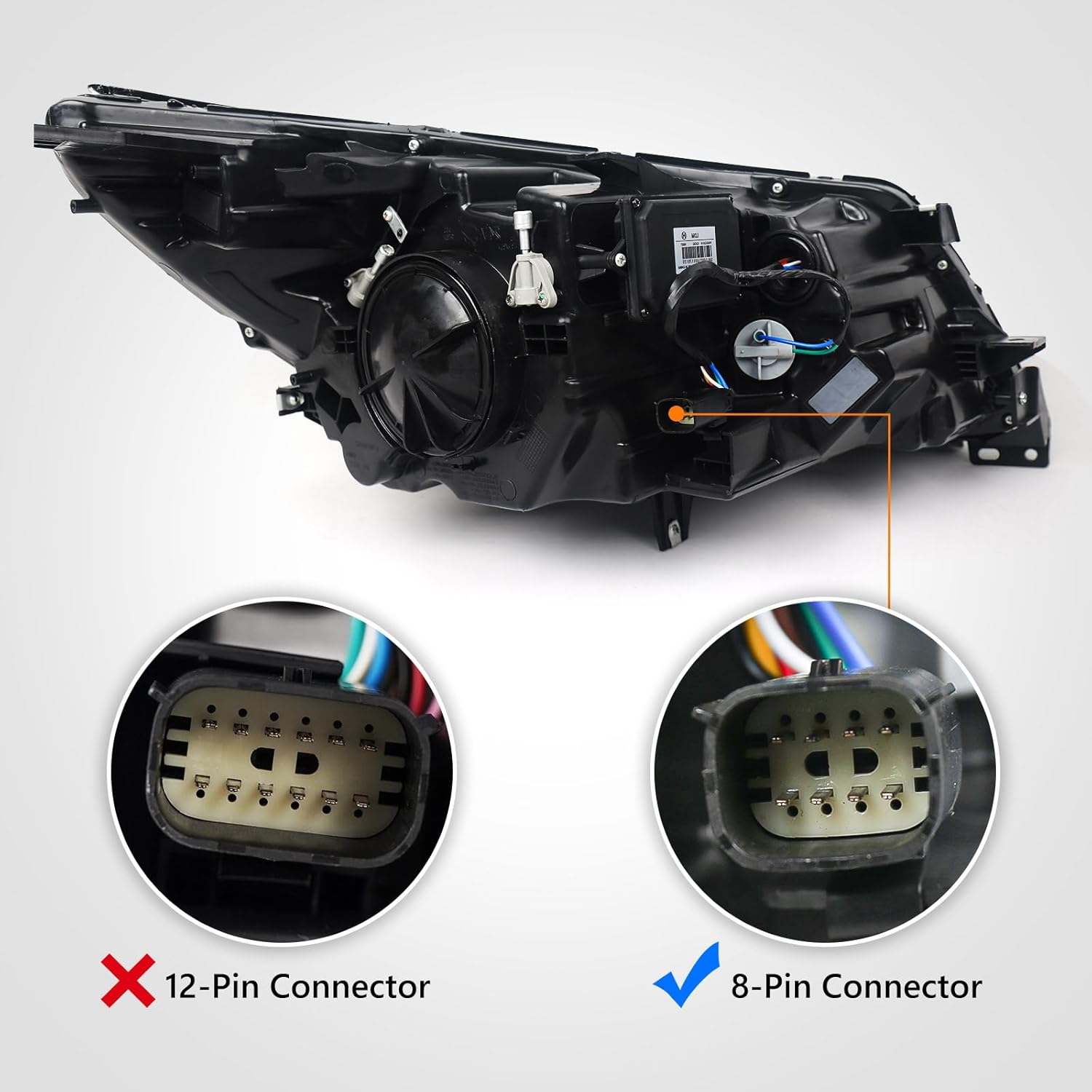 FIONE Halogen Headlights Assembly Compatible with Buick LaCrosse 2014 2015 2016 Factory Headlamps Front Light Right Passenger Side RH（Not fit HID model）