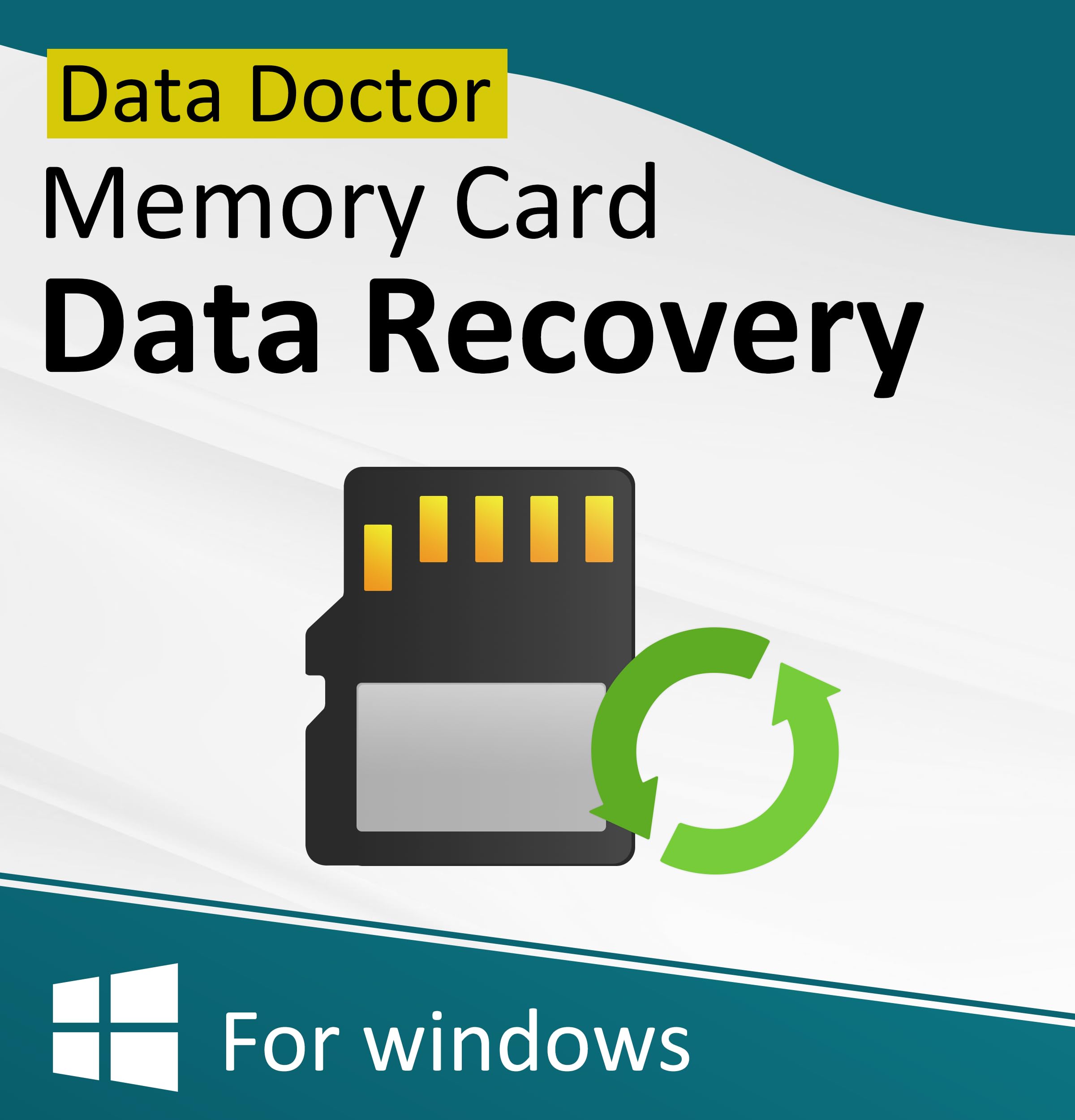 data doctor memeory card recovery software ( 1 pc license ), software download license card, compatible with windows, no guarantee