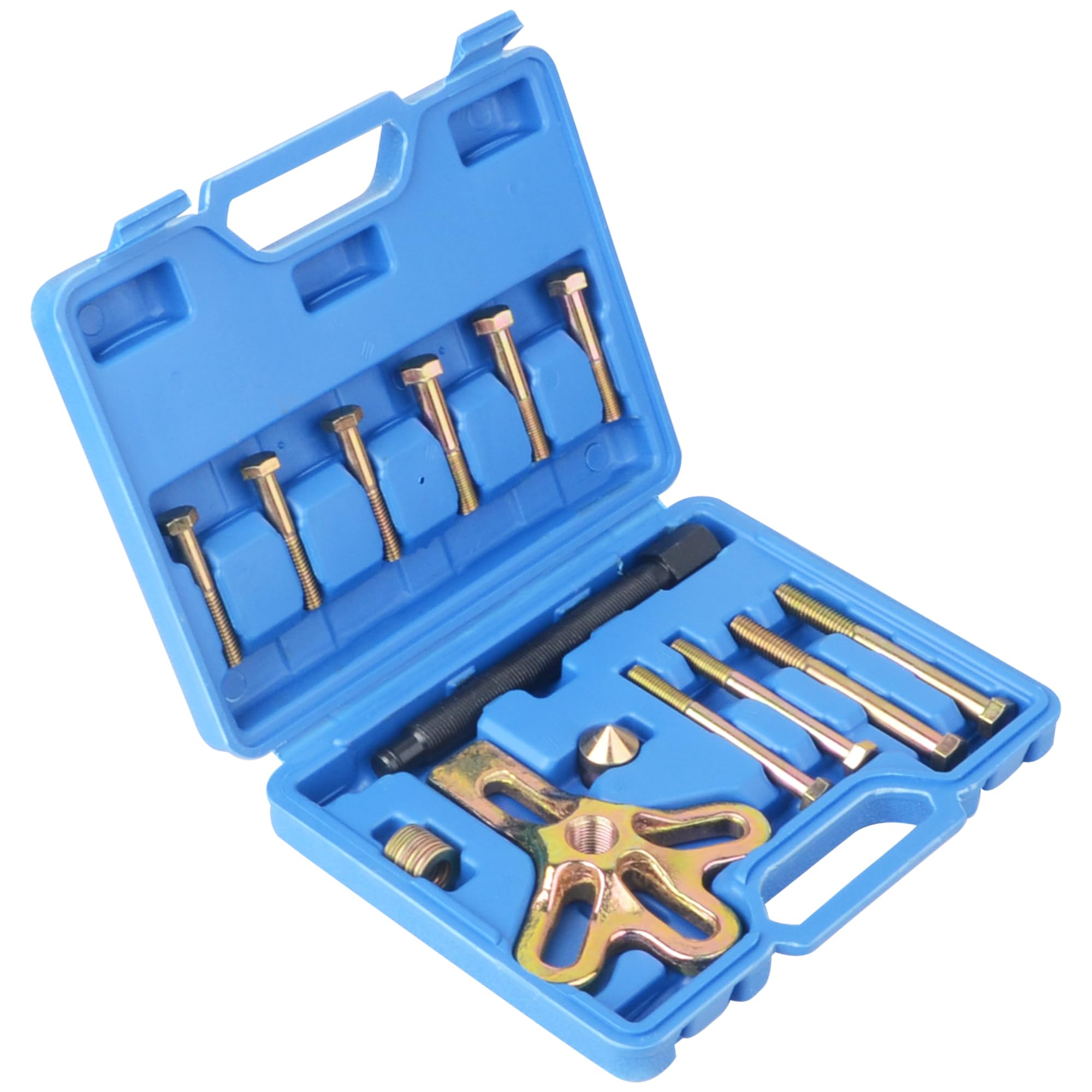 Met Bouten En Koffer Zahnradabzieher Set Qiilu Lenkradabzieher-Kit 13-teilig - Für Harmonic Balancer, Zahnräder & Riemenscheiben 13-teiliges Abzieher Kit Universele Bouten Set