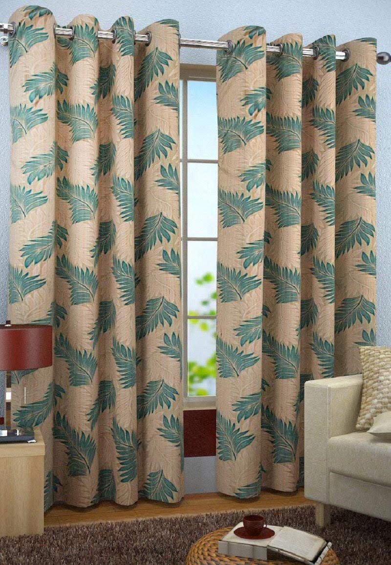 Inira TrendzInira Trendz Candy Solid 2 Piece Polyester Curtain Set (Aqua, 4 x 7), Blackout