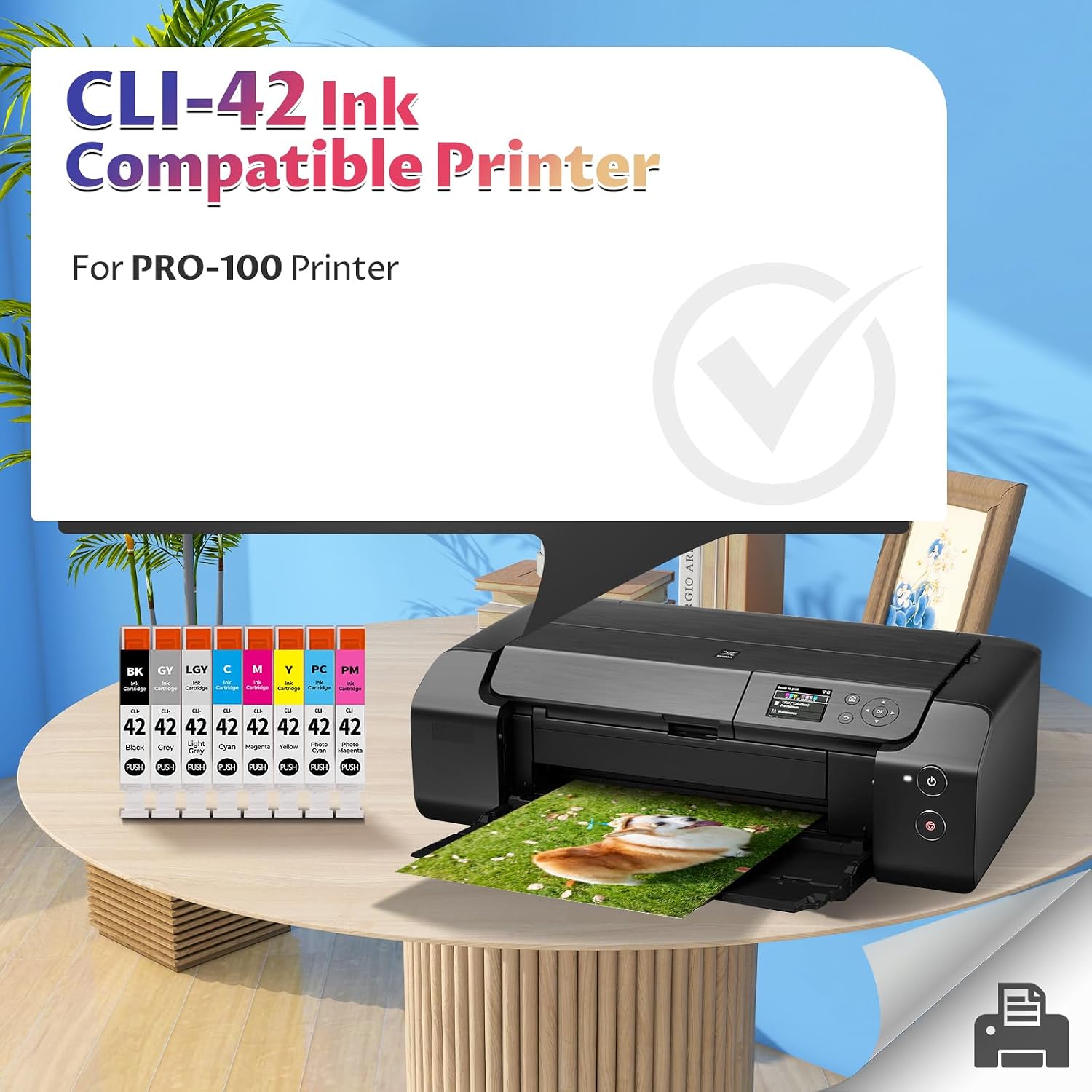 CLI-42 Ink Cartridges Pro-100 Pro-100S Ink Compatible for Canon CLI42 Ink image 2