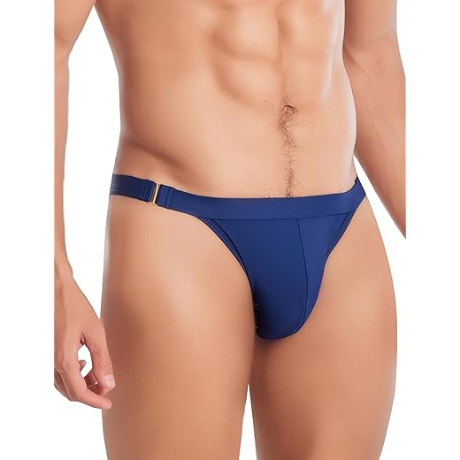 Panegy Sunga masculina sexy com fivela de cintura baixa para natação para esportes aquáticos