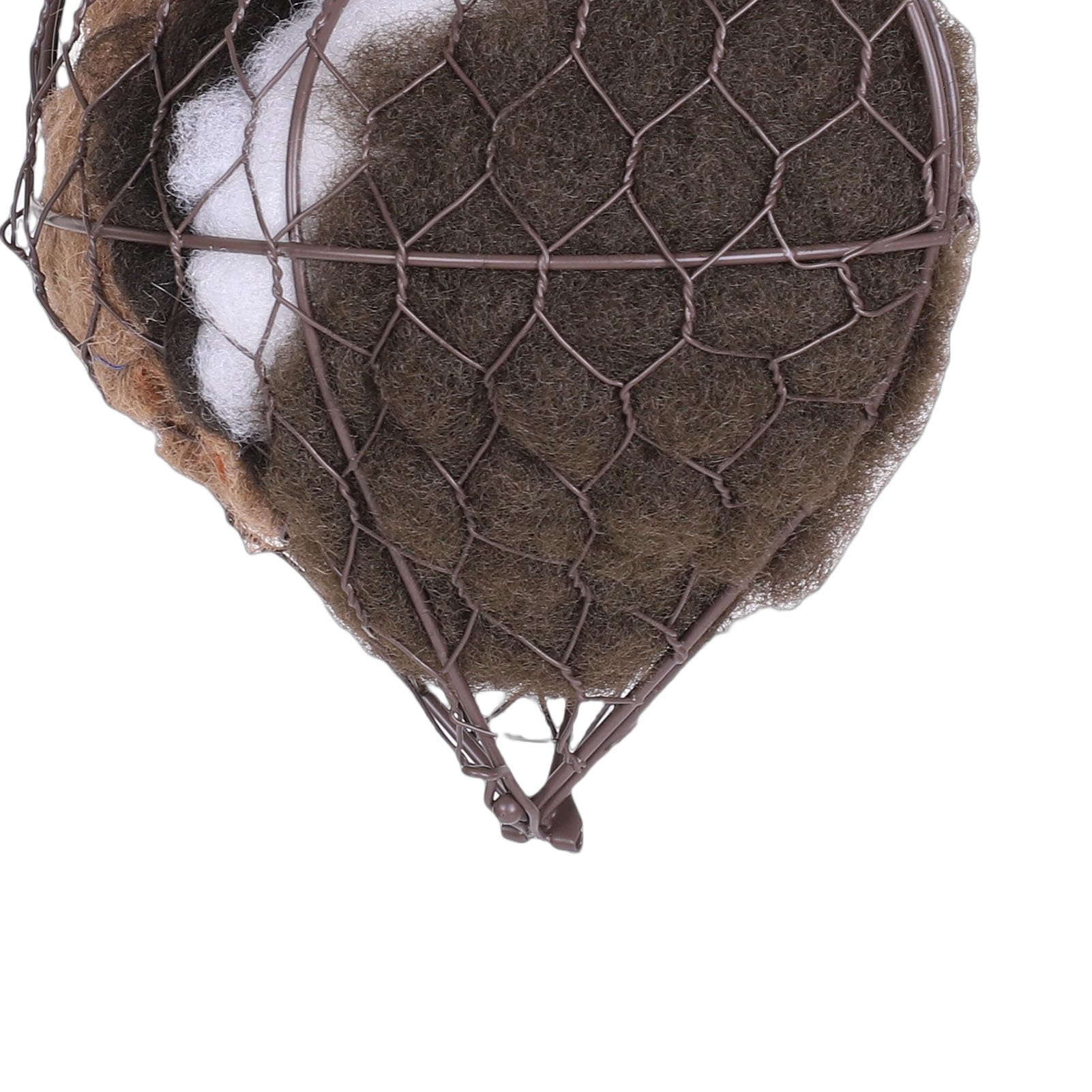 Asixxsix Corazón de Nido de pájaro de Fibra Hecho a Mano, Material de anidación Recargable Corazón de Nido de pájaro de Fibra de Alpaca de de de Alpaca