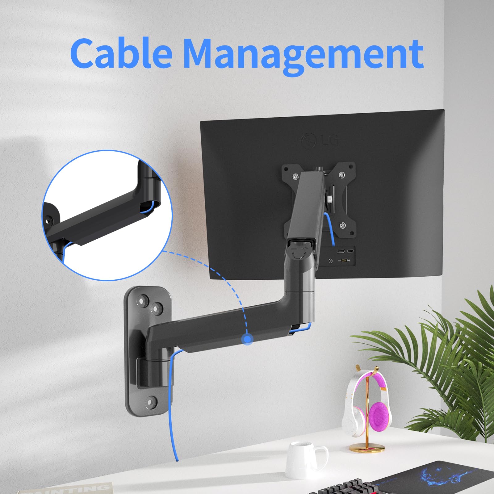 Suptek Supporto da parete per monitor 17-32 pollici VESA 75/100 mm WM01A