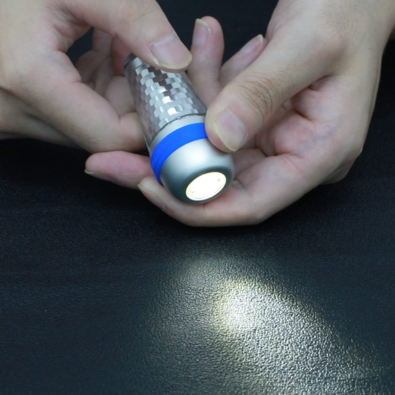 Brinyte A01 LED Rechargeable 100 Lumens Signal Light,4-Color-in-1 (White,Green,Red,Blue) 8 Modes EDC Flashlight,for Household Search, Outdoor Camping, Hiking,100M Underwater Diving