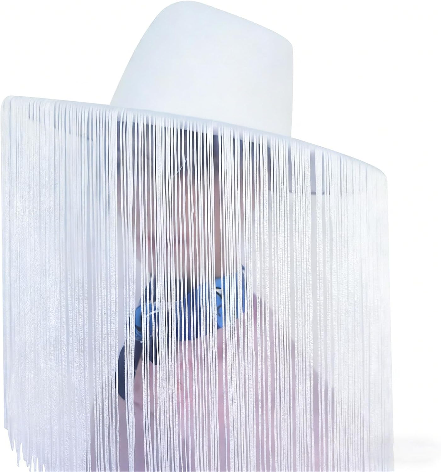 Classical Cowgirl Party Hat with Fringe Motifs,