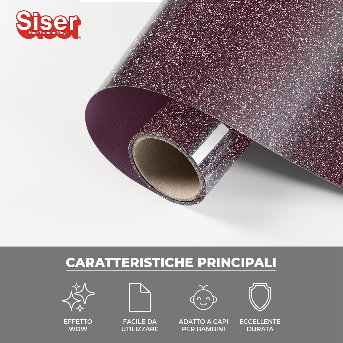 SISER Vinyle Thermotransférable, Blanc, 50 X 30