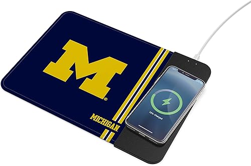 Vista 43 de SOAR NCAA Almohadilla de ratón unisex con carga inalámbrica para teléfono celular