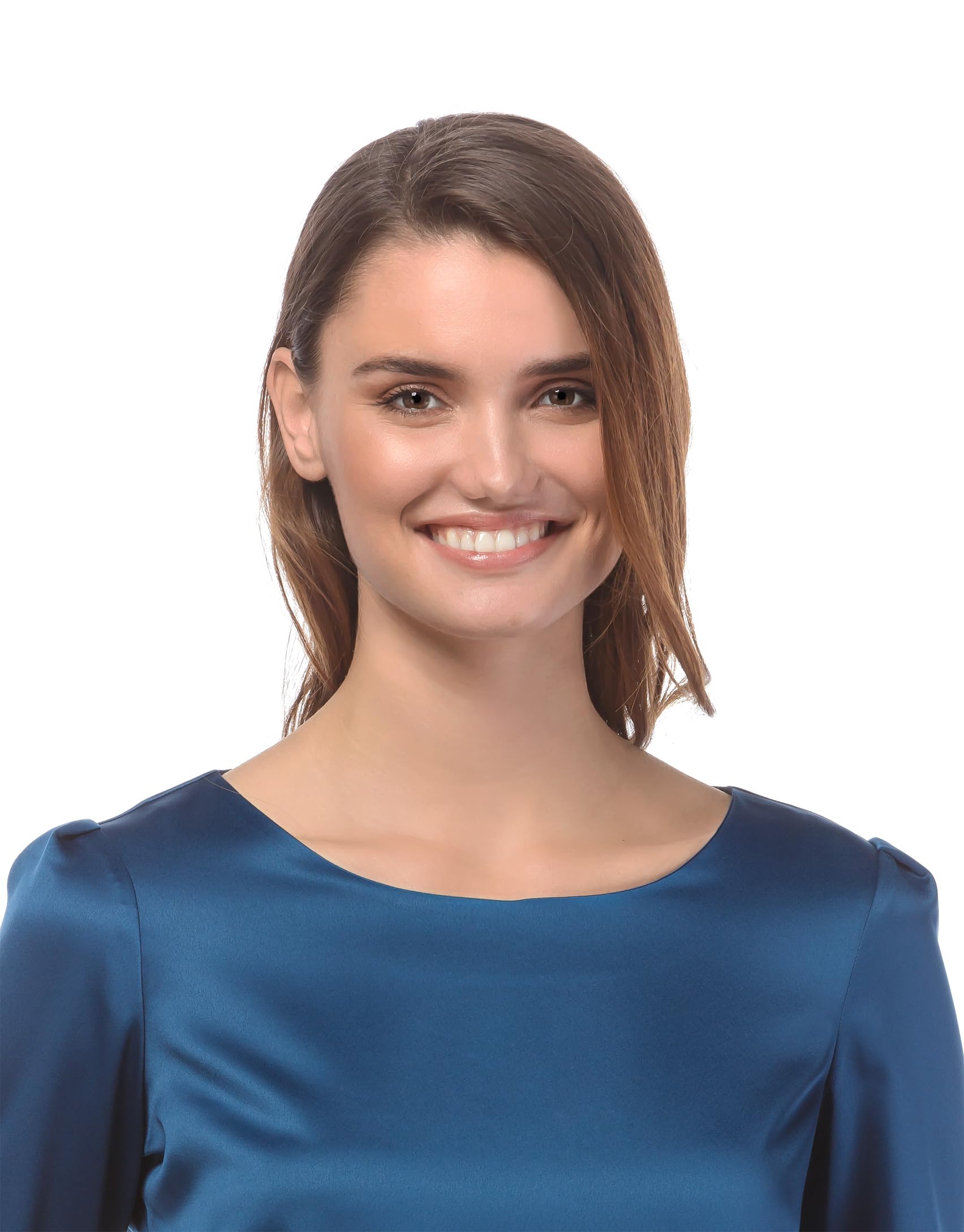 Vincenzo Boretti Blusa, Taglio Abbastanza Aderente, Scollo Rotondo