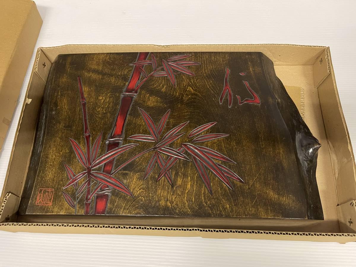 Amazon.co.jp: 美作彫山正作彫刻オブジェ美術インテリア蔵出掘出時代物 