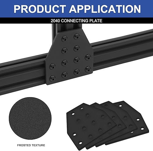 Miniatura 24 de 10 unids 2020 placa de extrusión de aluminio conector esquina L soporte 8020 V ranura hardware ranura T accesorios con tuercas en T y tornillos