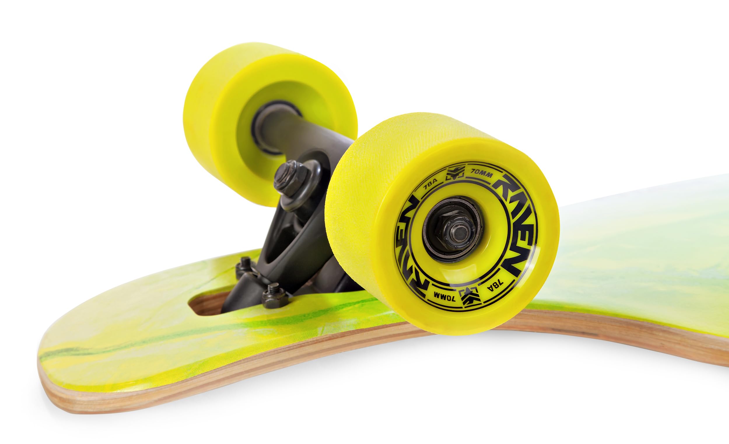 RAVEN Longboard Skateboard für Kinder Erwachsene Jungen Mädchen | Aluminium Trucks | PU Räder | ABEC-9 Chrome Kugellager