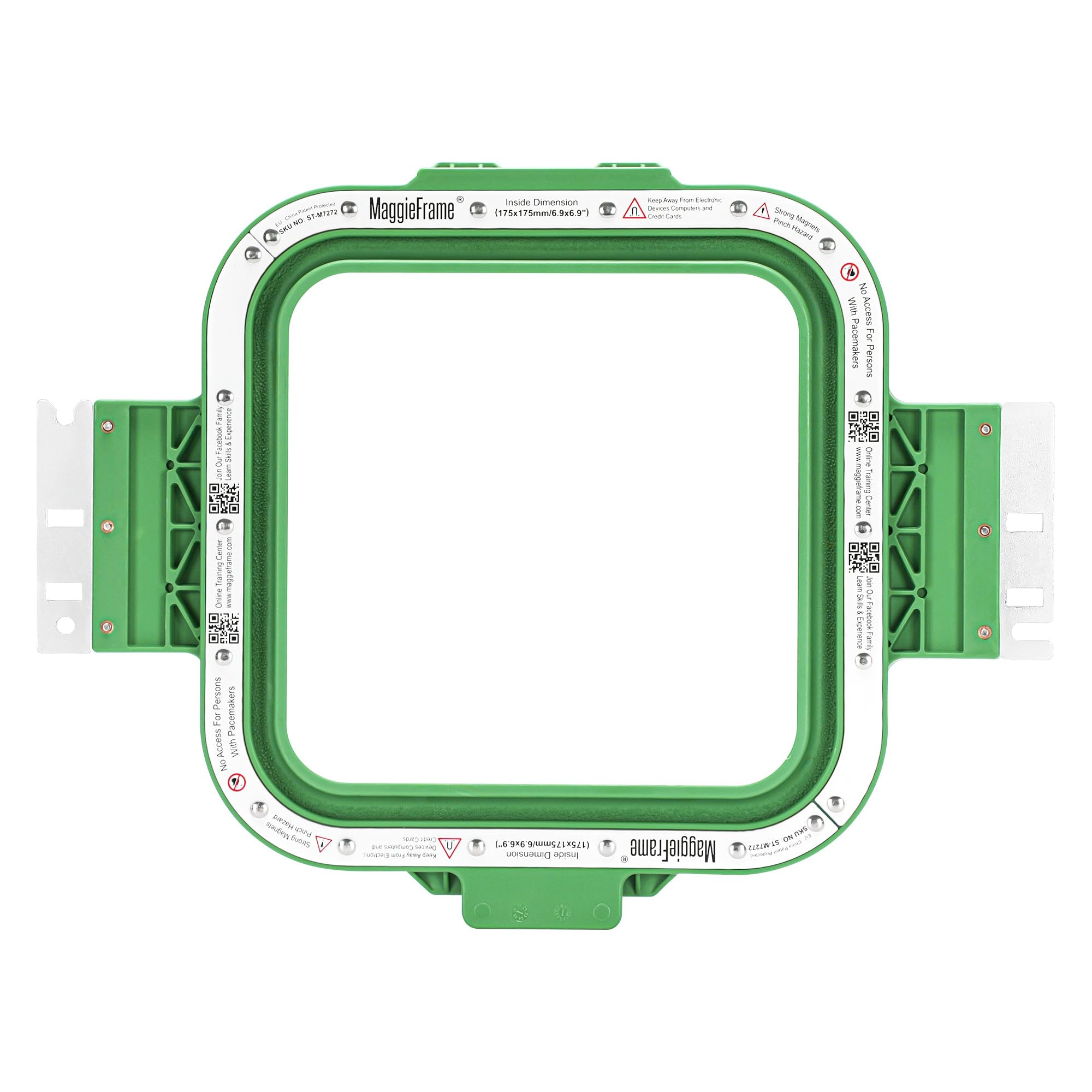 Brewland Bastidor de bordado magnético 175x175mm para Poolin EOV EOM EOX | Compatible con las máquinas Poolin indicadas en el título; 6.9x6.9inch