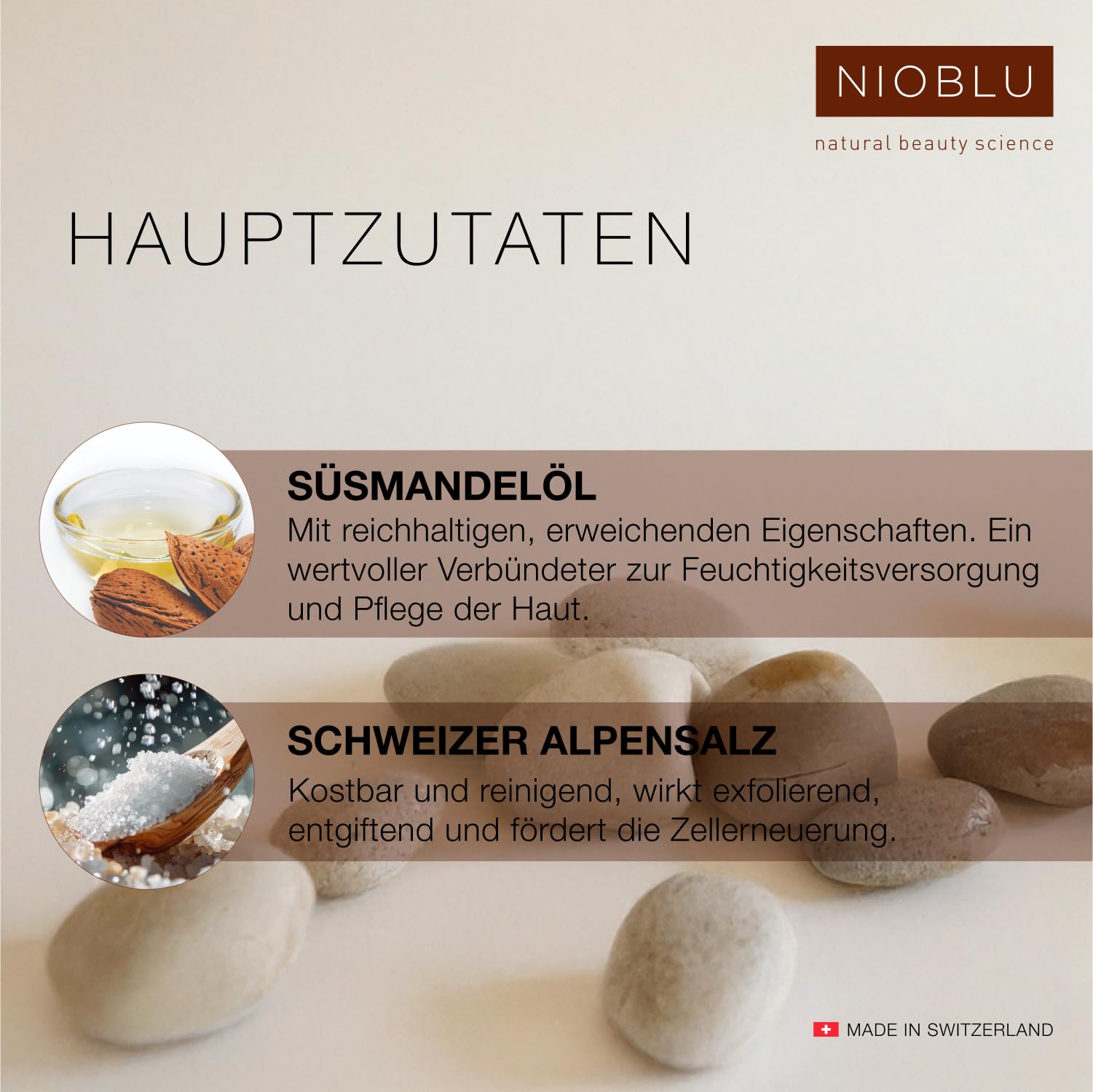 Set SPA Body Scrub 200 ml + Body Oil 200 ml – Peeling mit Schweizer Alpensalz und Süßmandelöl – Pflegendes Öl mit Süßmandelöl, Macadamiaöl, Jojobaöl und Avocadoöl