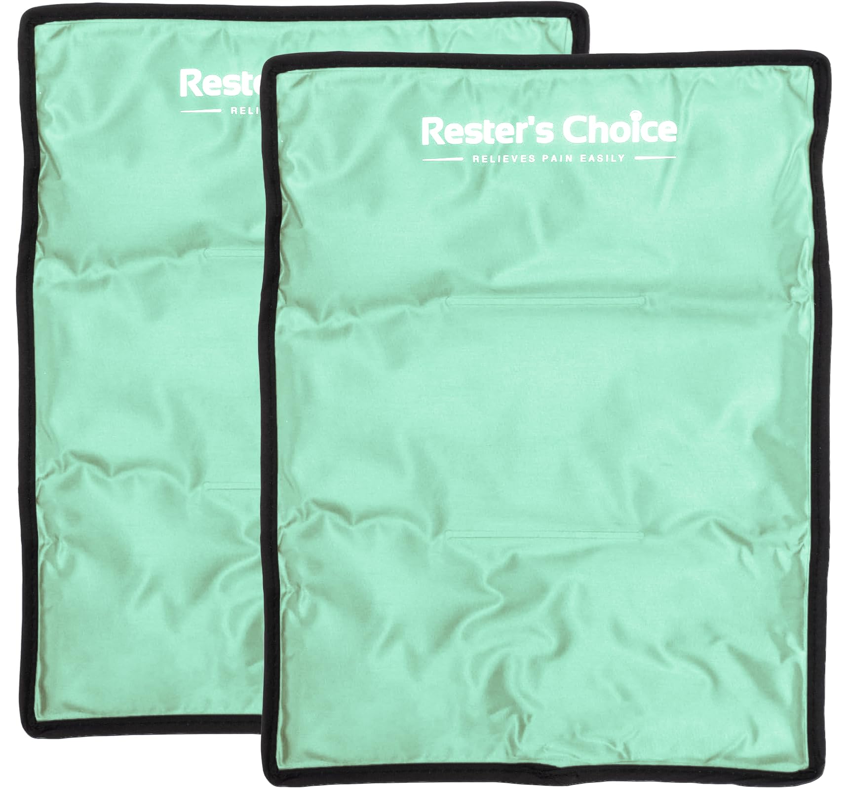 Paquete de 2 paquetes de hielo grandes para lesiones | 11 x 14.5 pulgadas | Paquete de frío y calor | Paquete de gel reutilizable, construcción duradera y flexible cuando se congela