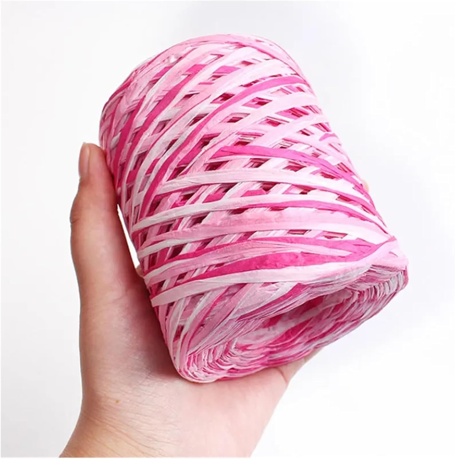 Raffia Yarn for Crochet Raffia Paper Ribbon Yarn 200m Roll for DIY Gift Wrapping Party Home Decor