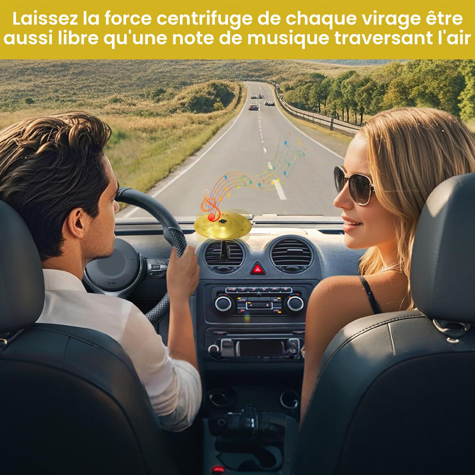 Mini Cymbale de Voiture (Or)