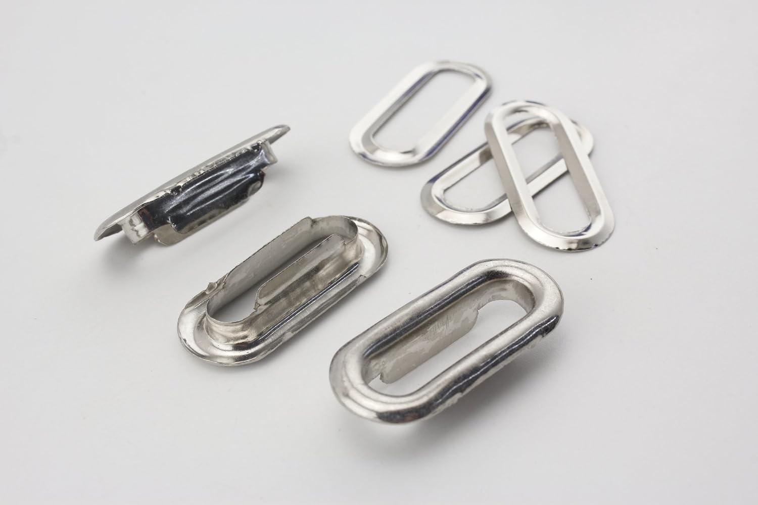 3dancraftit Iron Oval Eyelets Grommets and washers for Leather Purse Shoe Paper DIY Crafts Inner Width 1 Inch / 25mm Nickel G80