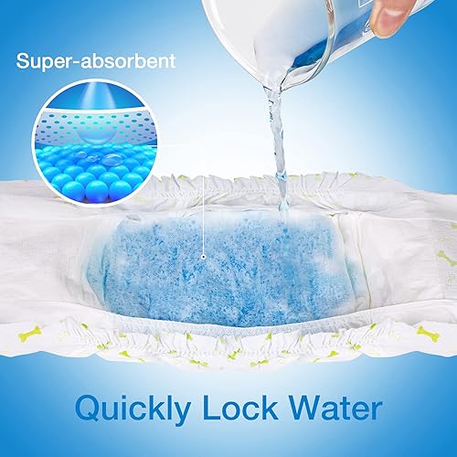 Miniatura 5 de Pet Soft Pañales desechables para perros machos pañales desechables para perros machos con indicador de humedad para niños y cachorros 48 unidades