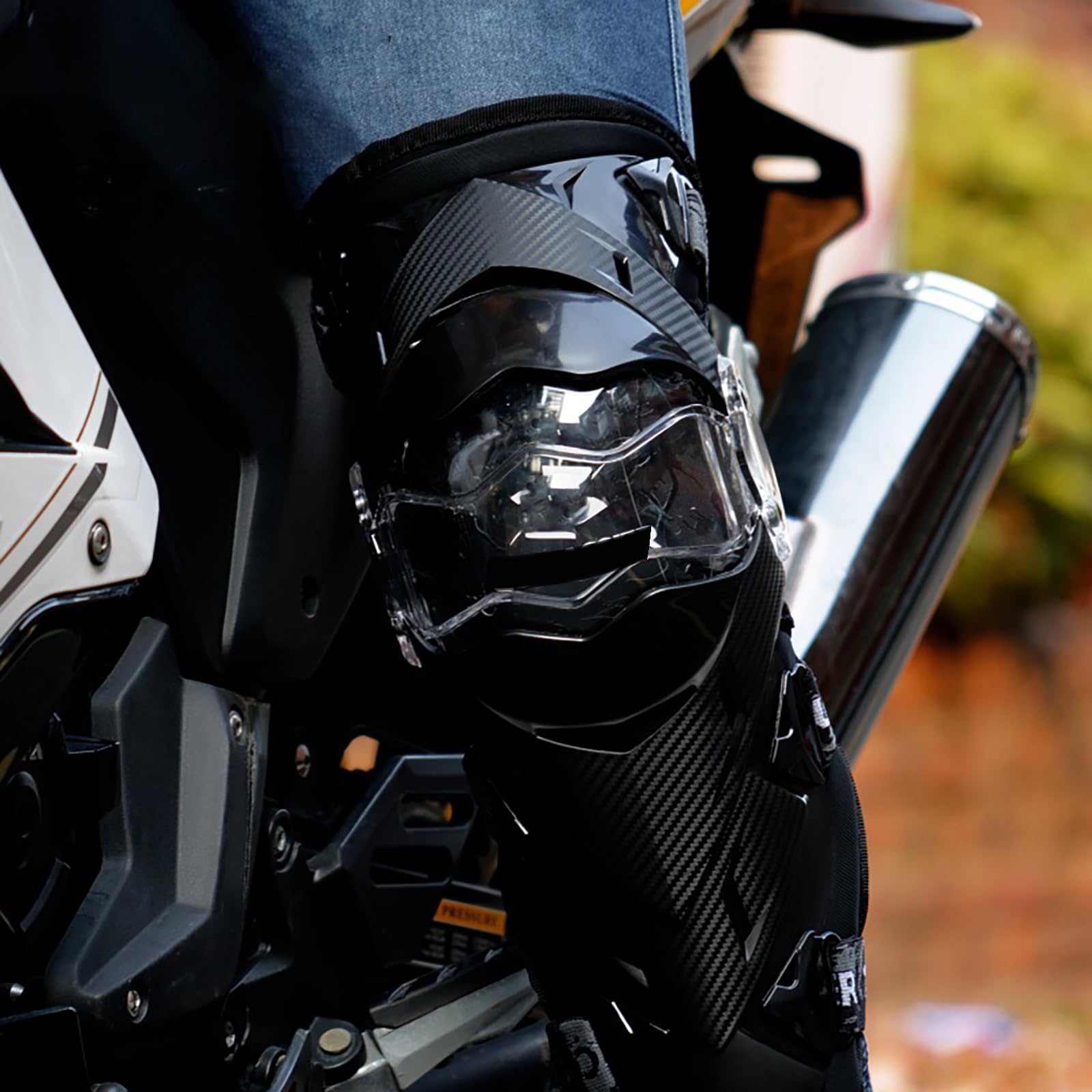 Ensemble De Protections Moto 3 – Genouillères, Coudières Et Gants Certifiés CE, Maintien Sûr, Protection Antichoc pour Le Motocross Et La Conduite Tout-Terrain
