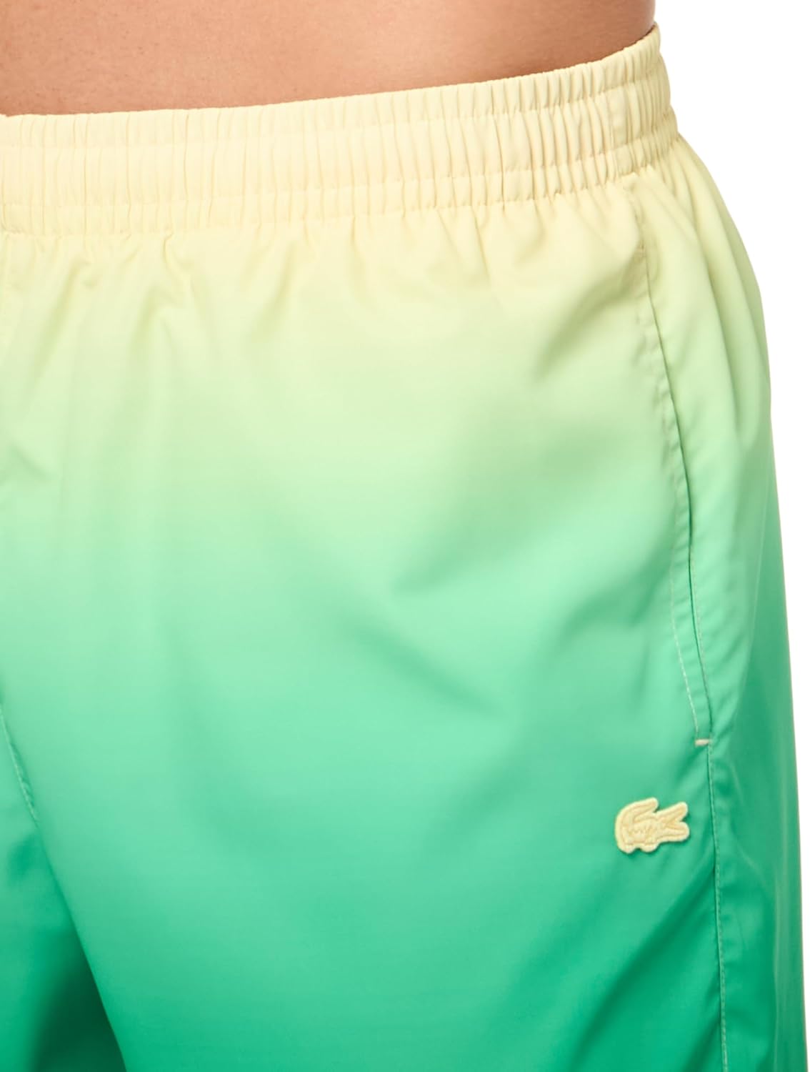 Lacoste Men's Short Ombré Print Swim Trunks