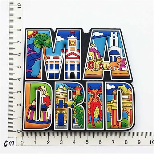 Miniatura 5 de Madrid España - Imán para nevera, regalo, decoración de cocina para el hogar, colección de pegatinas magnéticas