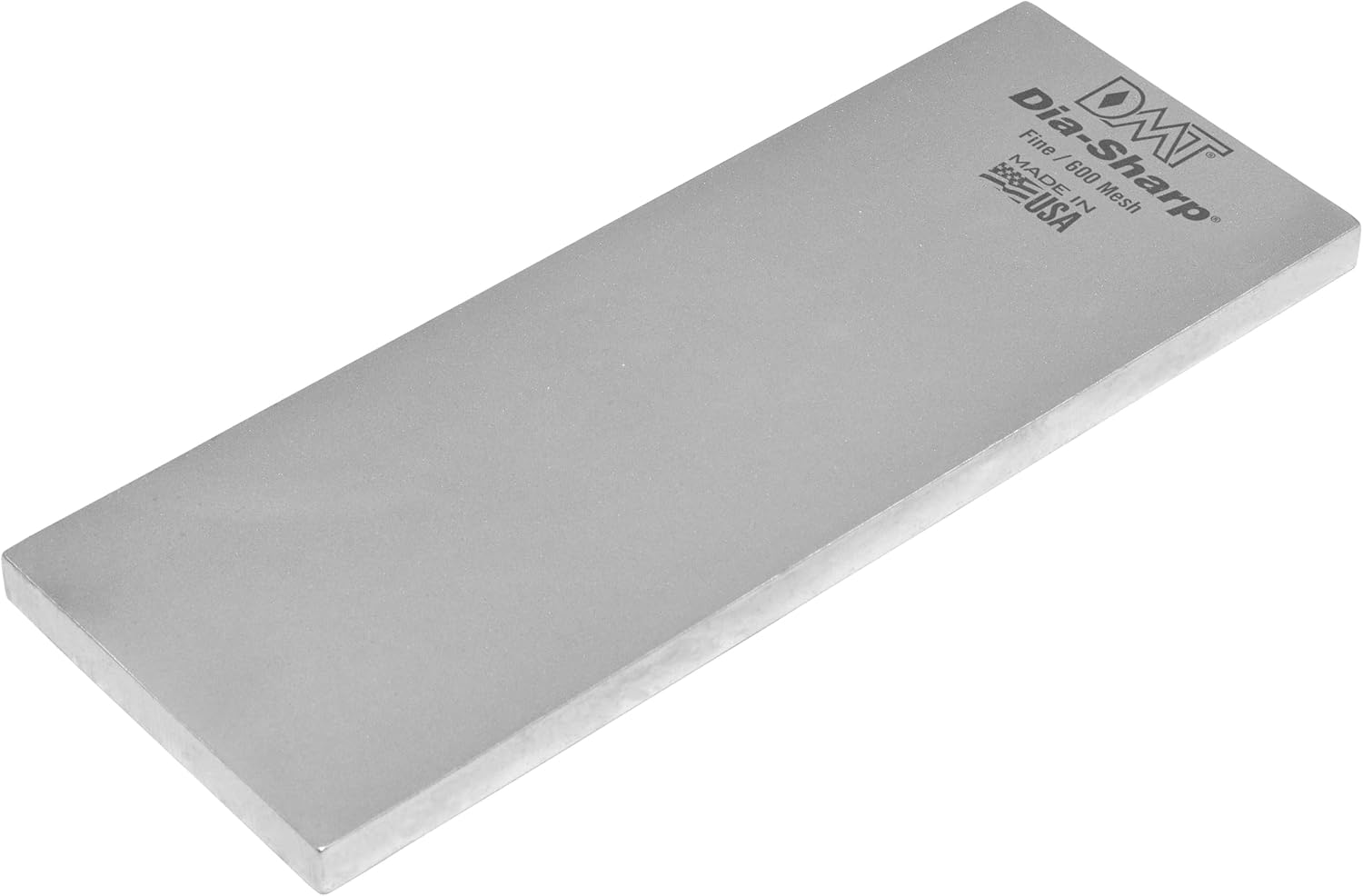 DMT DMTD8EF Dia-Sharp Bench Stone, Diamond Sharpener, X-Fine/Fine Grit (1200/600), Flat Diamond Sharpening Stone, Ideal for Blades & Tools, 8" x 3" x 0.38"