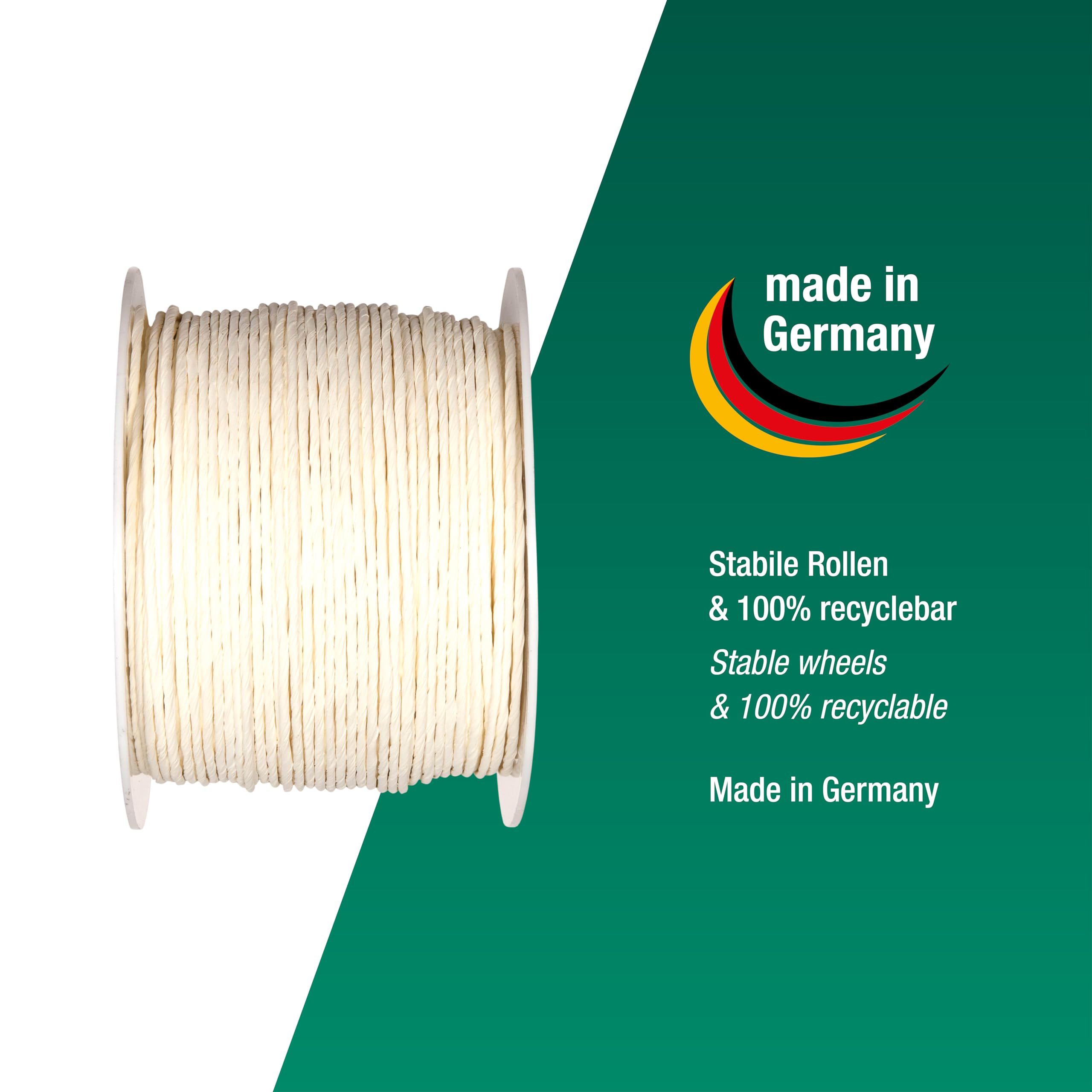 Halbach Seidenbänder Recycled paper wire with wire, width 2 mm, length 100 m, paper cord for crafts and floristry, craft wire for creative ideas, colour: natural