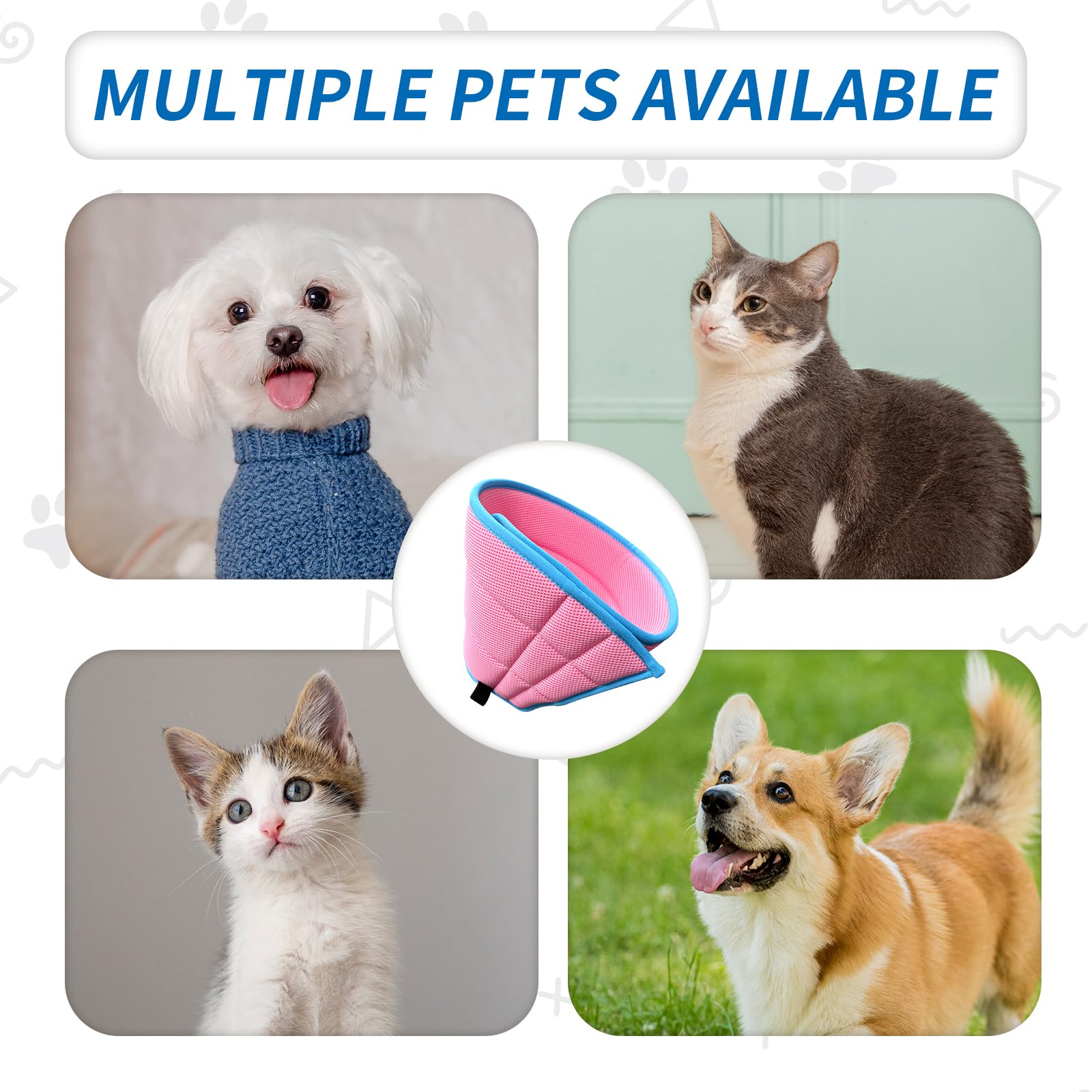 Dog Collar Anti-Licking Protection Against Licking Bites Dogs After an Operation, Lightweight - Image 3