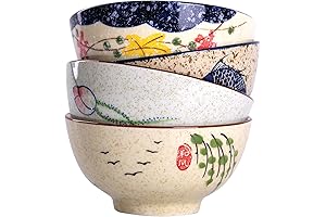 Floral Asian Soup Bowl Japanese Cereal Rice Bowls