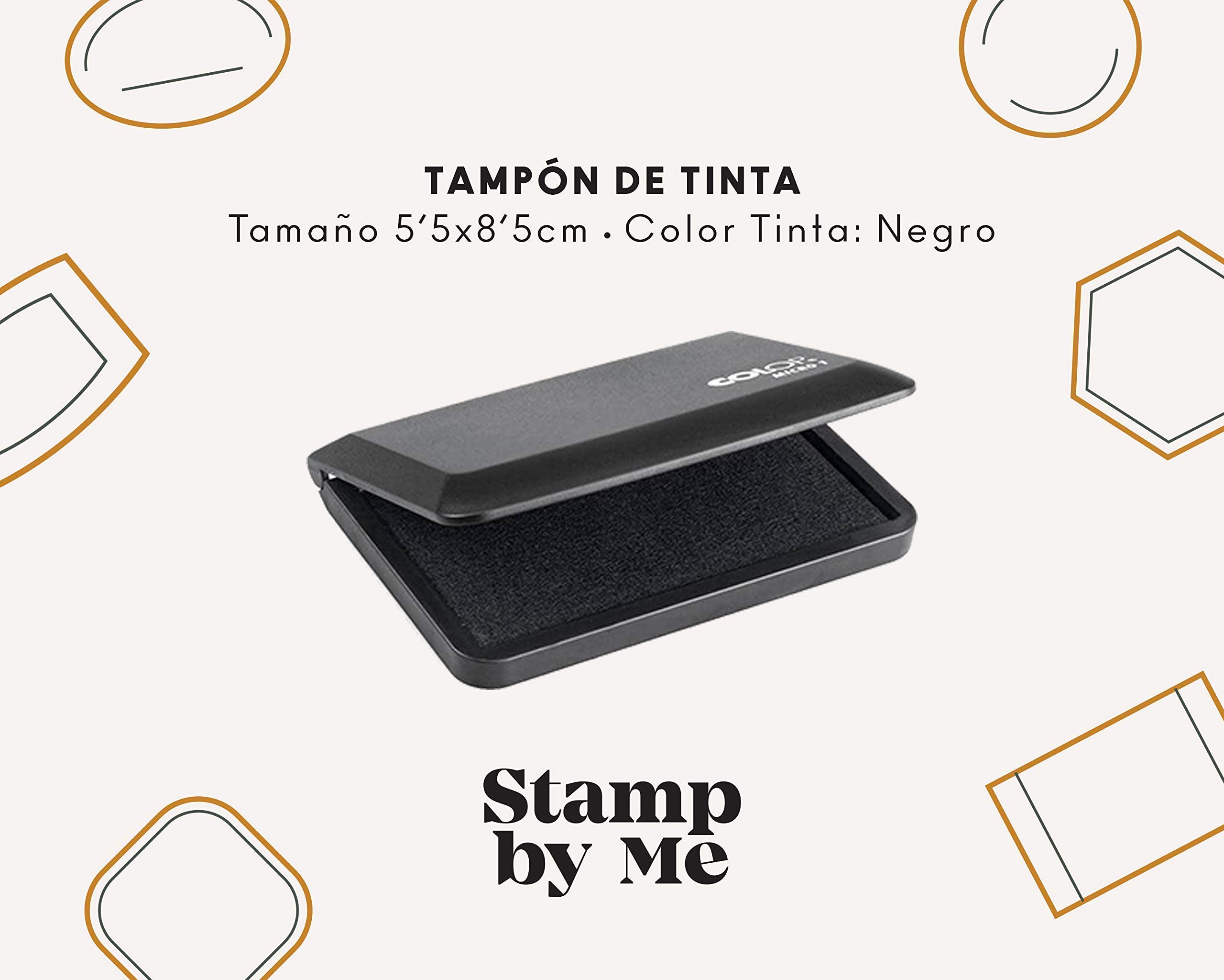 Stamp by Me | Sello Personalizado para Comunión | 4 Diseños | Sello de Madera | Sello de Comunión | Ideal para los Sobres e Invitaciones | Con Tampón de Tinta Opcional | Nombre y Fecha | Estrellas