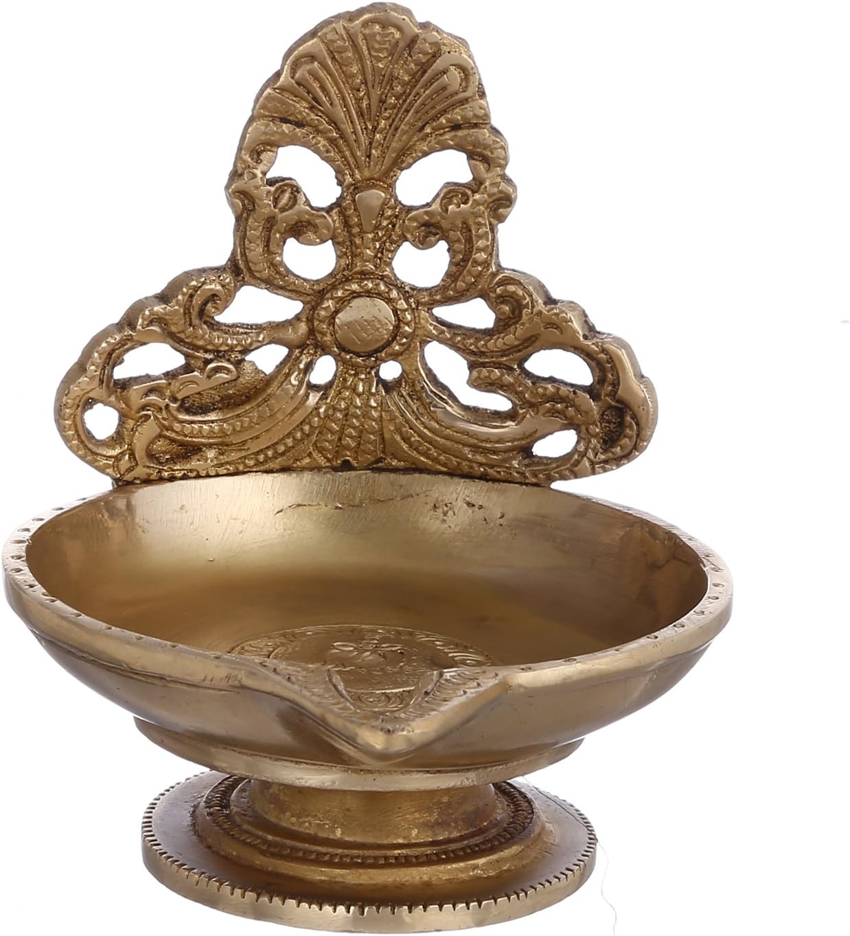 Aakrati Devyom Devyom Brass Diya Deepak in Urli Shape: Big Sized Oil Lamp for Festive Décor Gift (10955)