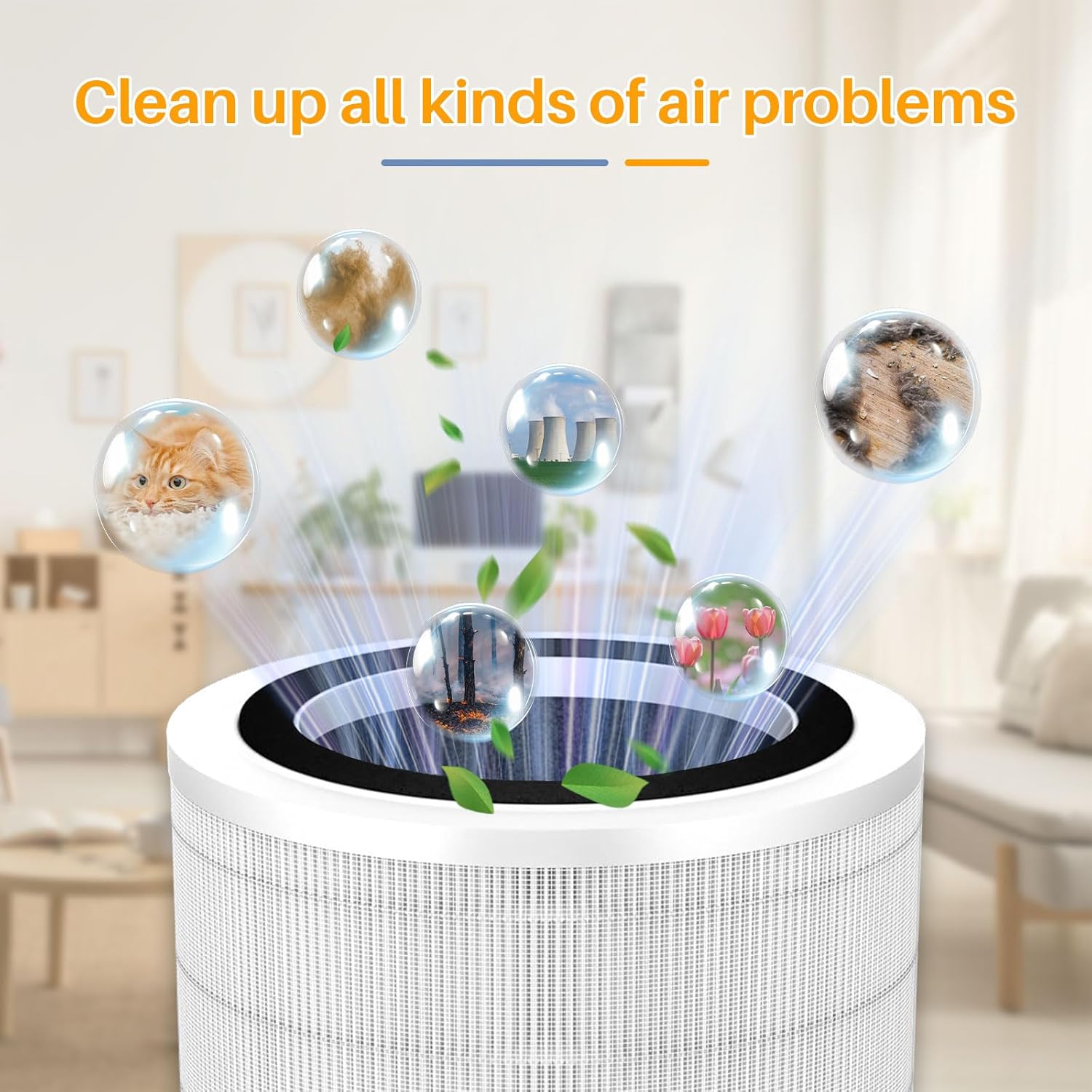 2 Pack H7126 Replacement Filters Compatible with Govee Air Purifier Filter, 3-Stage Air Filter Replacement for H7126 Fit for GoveeLife Air Purifier Filter, Replace Part to H7126-RF - Image 6