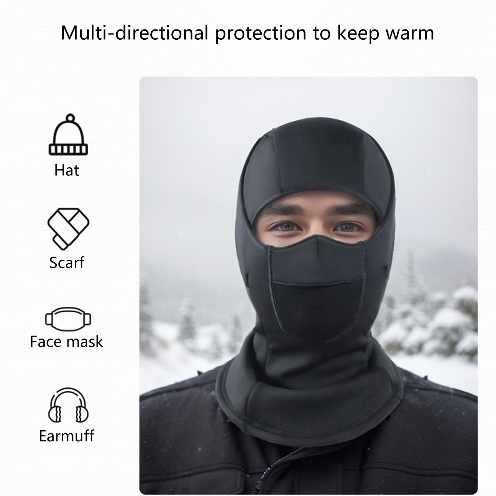 Copertura traspirante antivento invernale scaldacollo antivento Fit caschi cappello per moto ciclismo