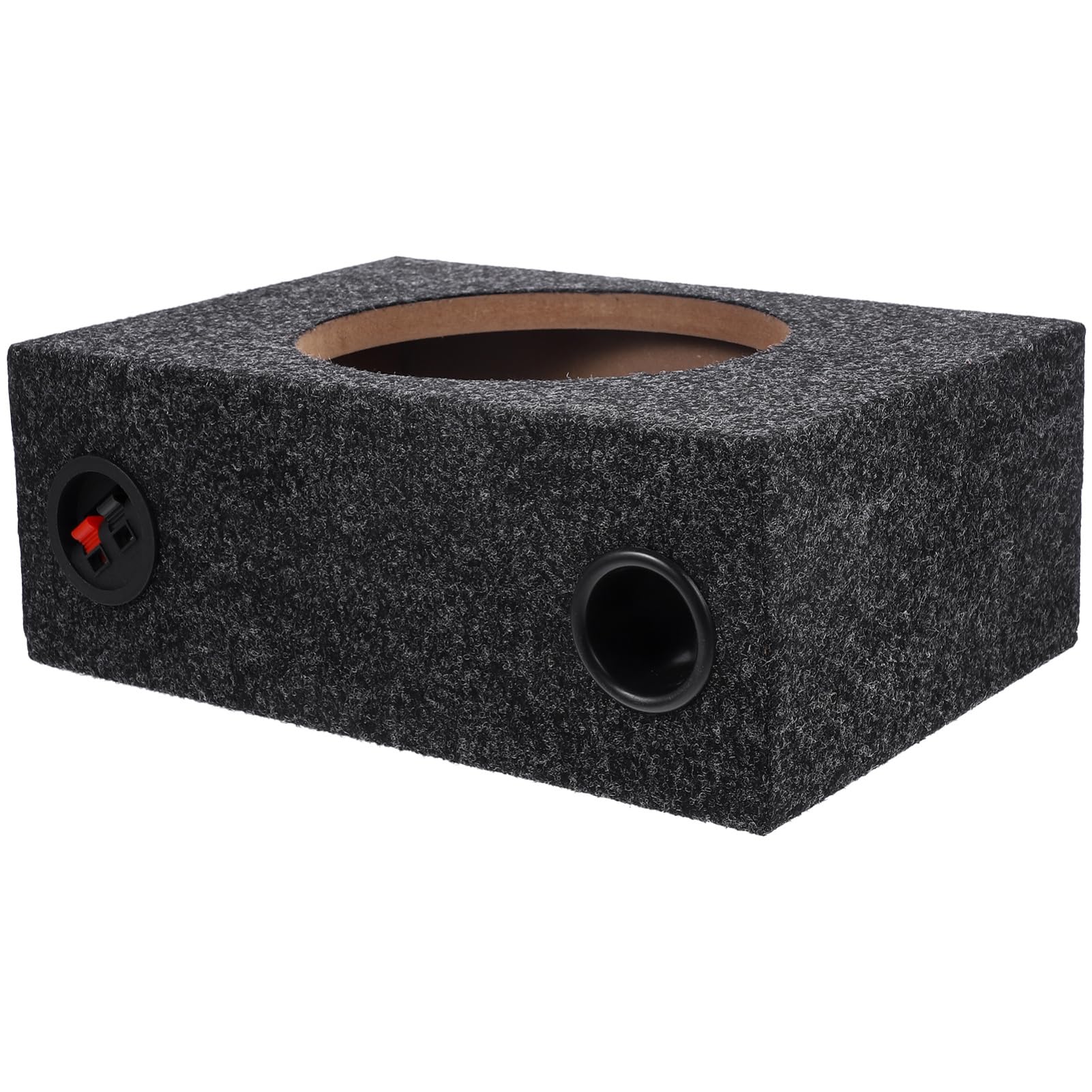 Cassa Subwoofer Per Auto 8 Pollici in Legno e Abs, Box Audio Fai Da Te Cabinet Per Altoparlanti, Contenitore Resistente e Leggero Per Installazione Veicoli e Camion
