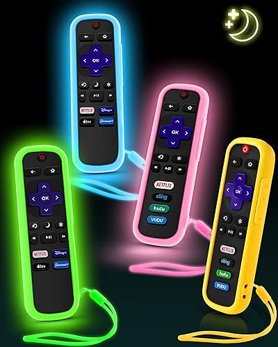 ONEBOM - Funda para control remoto Roku, funda para HisenseTCL Roku TV Steaming StickExpress universal de repuesto para control remoto Roku, funda