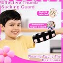 JFHNMLW 2 Pcs Thumb Sucking Deterrent, Pink Rainbow Elbow Thumb Guard for Thumb Sucking, Nail Biting Treatment for Kids Prevention Anti Nose Picking for Boys Girls Finger Sucking Prevention gallery image