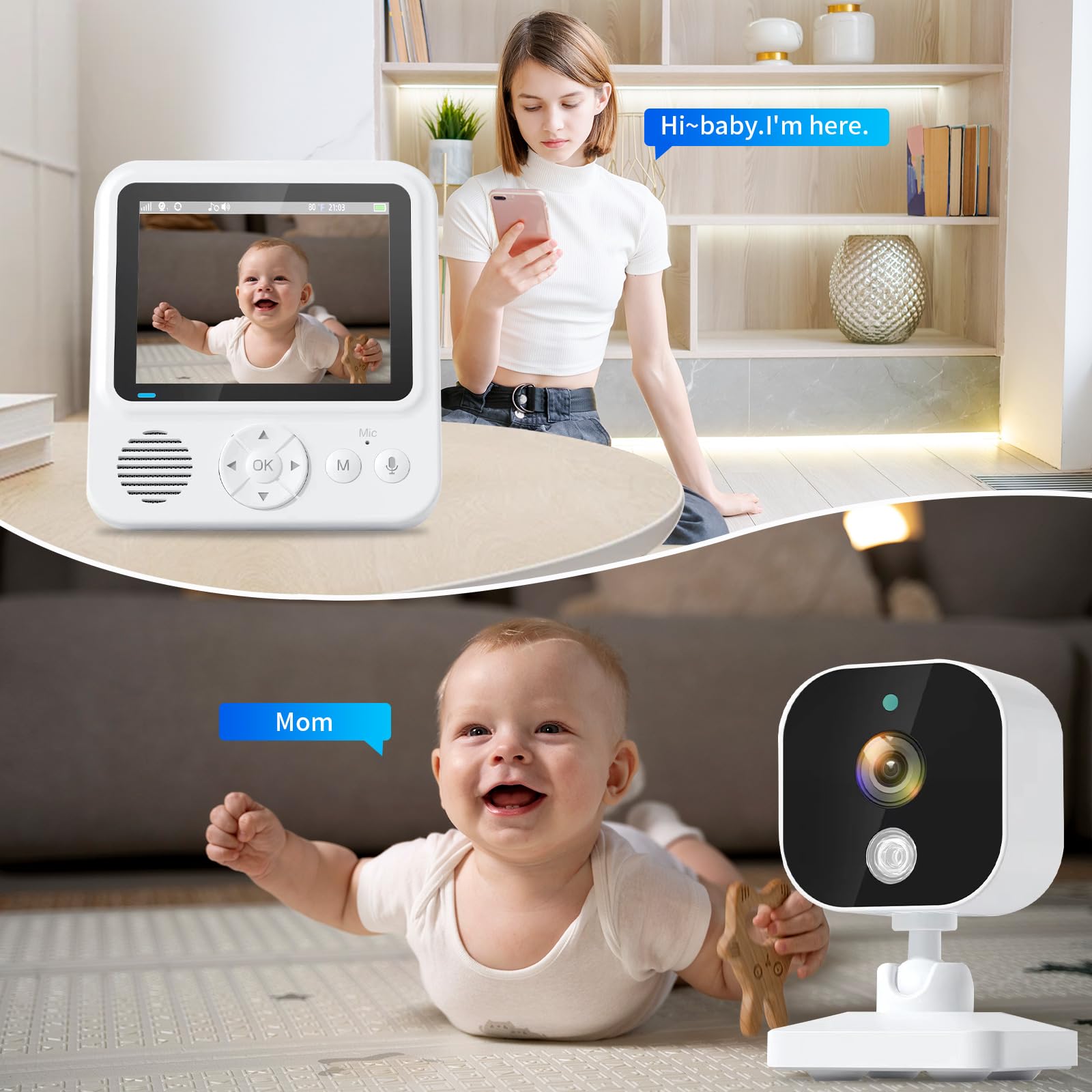 Baby Monitor with Camera and Night Vision - Image 3
