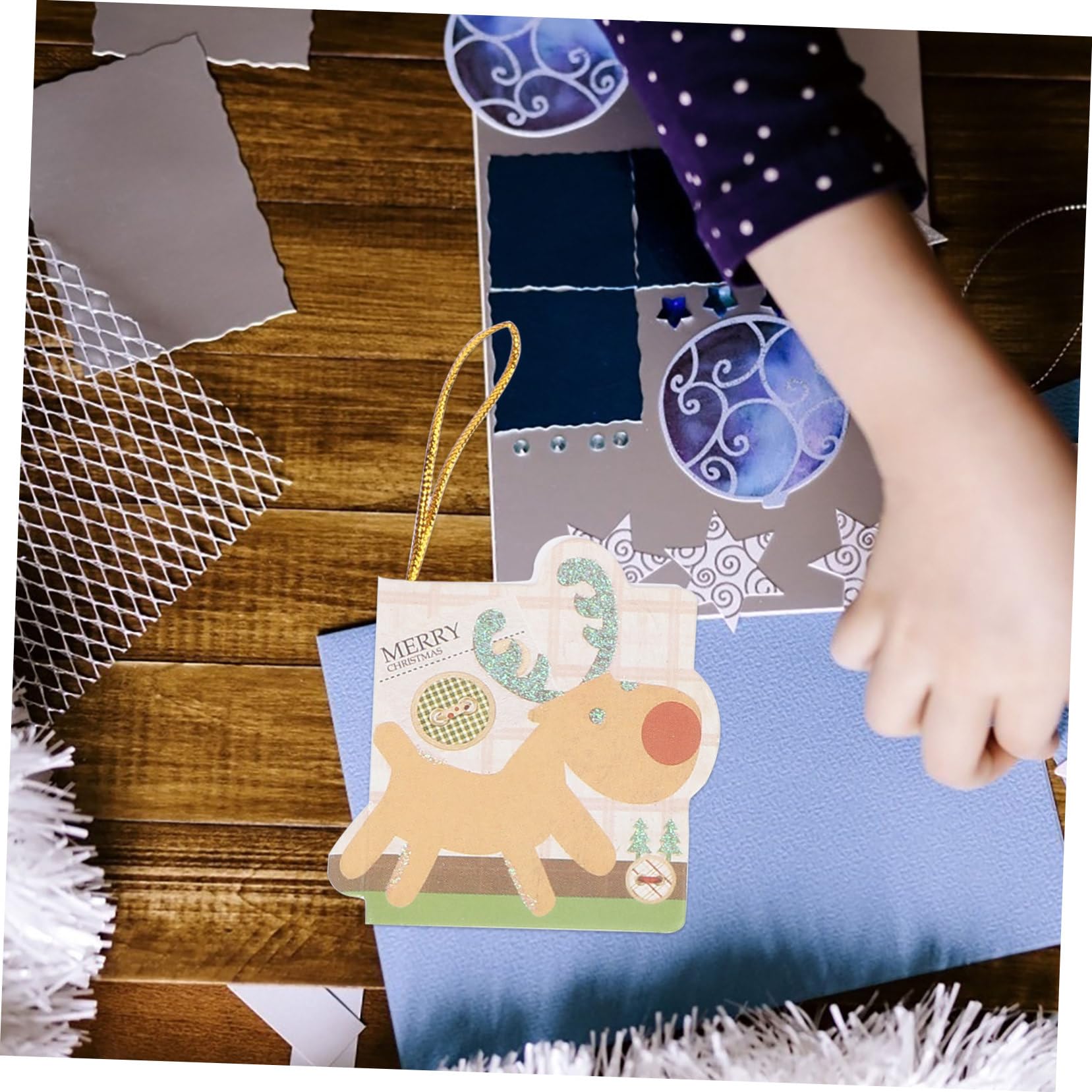 DOITOOL 384 Piezas Tarjetas de Felicitación Navideñas Acción de Gracias Tarjetas con Diseño para Expresar y