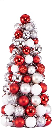 Costyleen Esferas de Navidad de 16 pulgadas, decoración de mesa para chimenea, decoración de mesa para el hogar, fiesta, decoración de árbol de