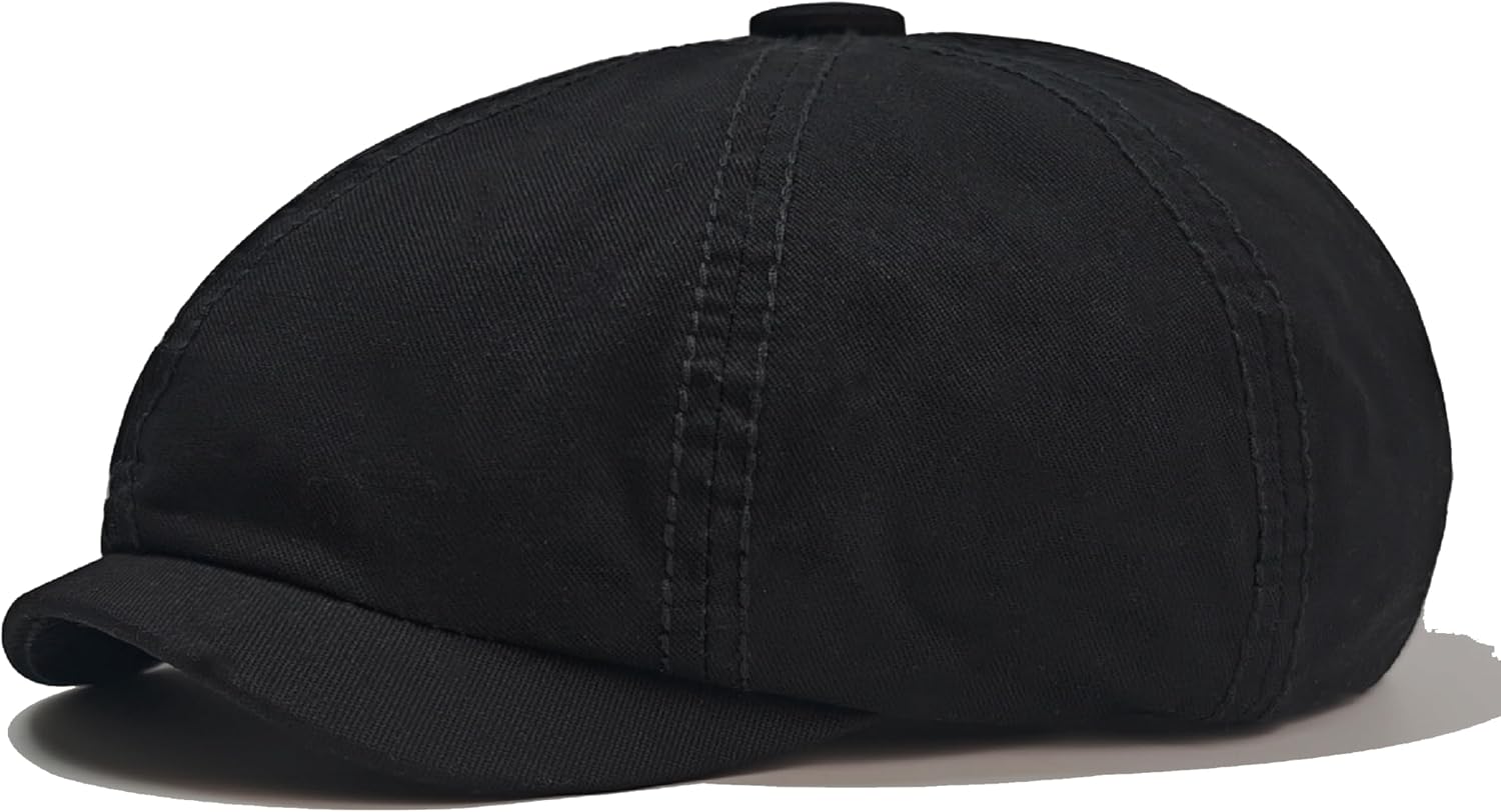 Men's Newsboy Flat Cap Cabbie Hat Gatsby Ivy Golf Irish Cabbie Hat