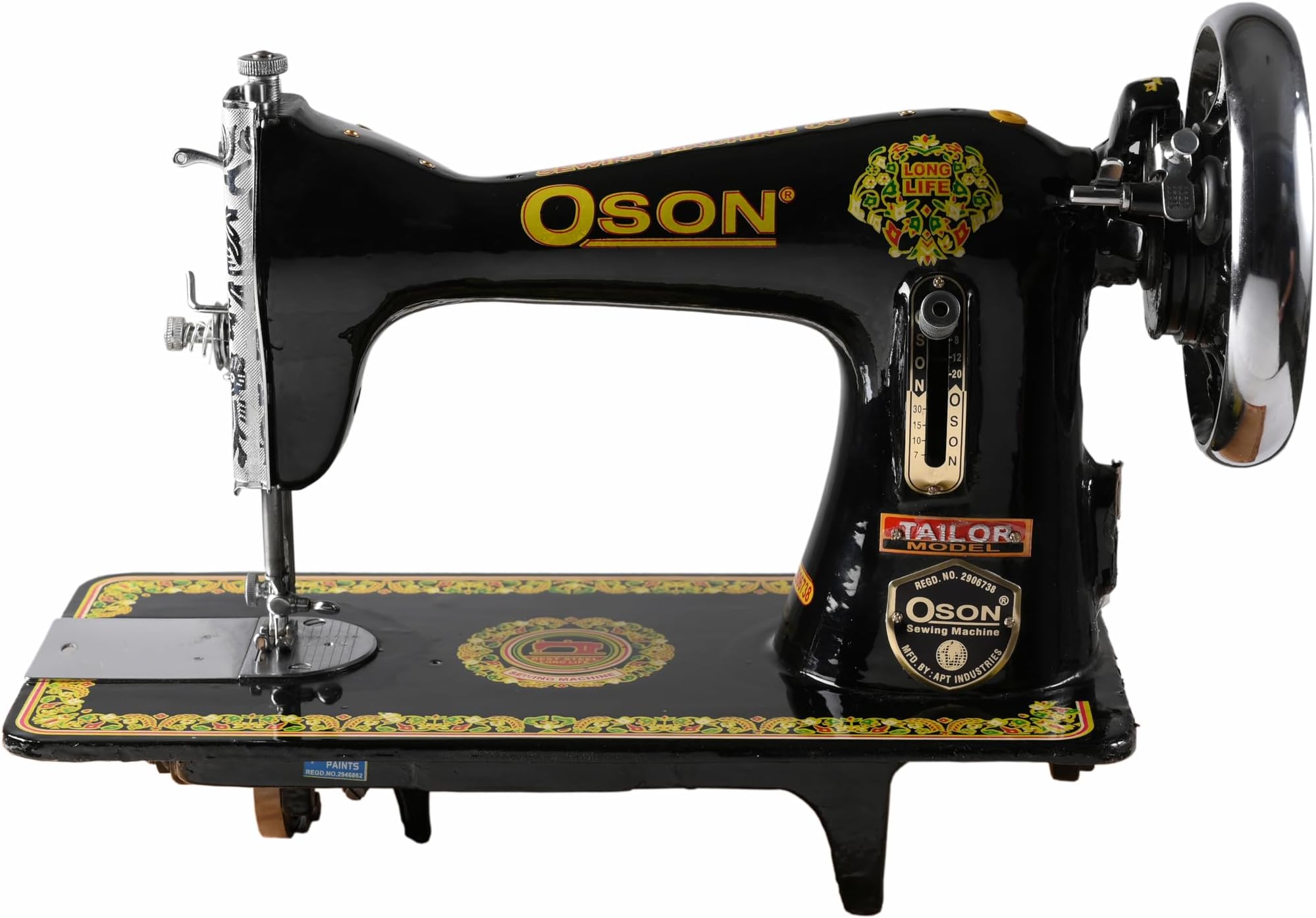 Oson S.V.Sewing Machine (Domestic Machine) Half Shuttle,Black