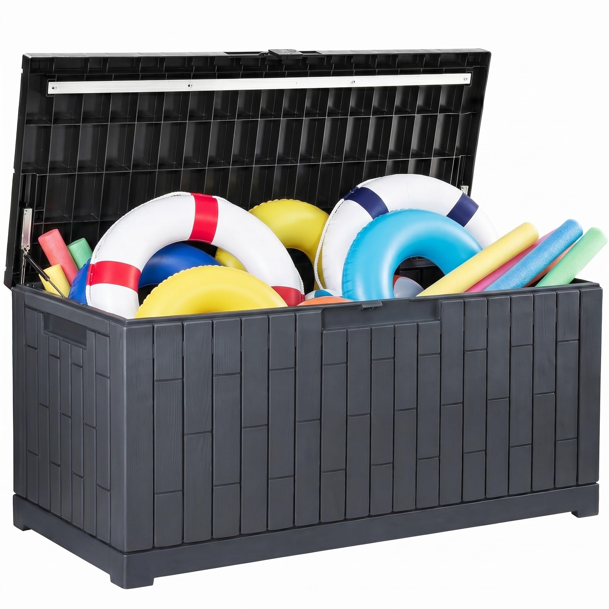 YITAHOME Large Deck Box 120 Gallon Resin Outdoor Storage Box