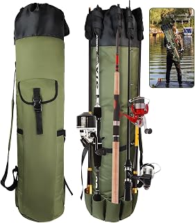 FOUUAAOOU Folding Fishing Rod Bag