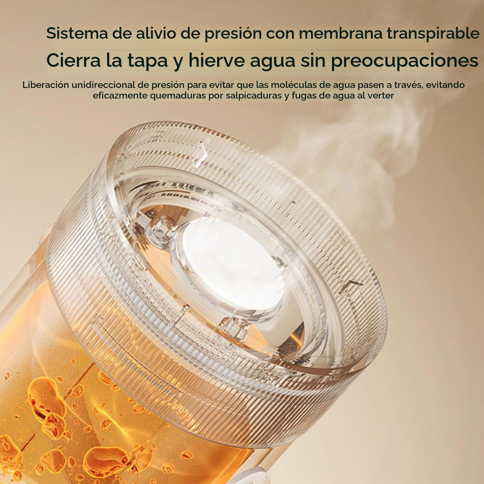 Hervidor Eléctrico de Viaje, Portátil 45 ℃ -100 ℃ Caldera de Agua Caliente Hirviendo Rápida, Calentador de Agua Pequeño con Batería para Agua Caliente Al Aire Libre, té, café