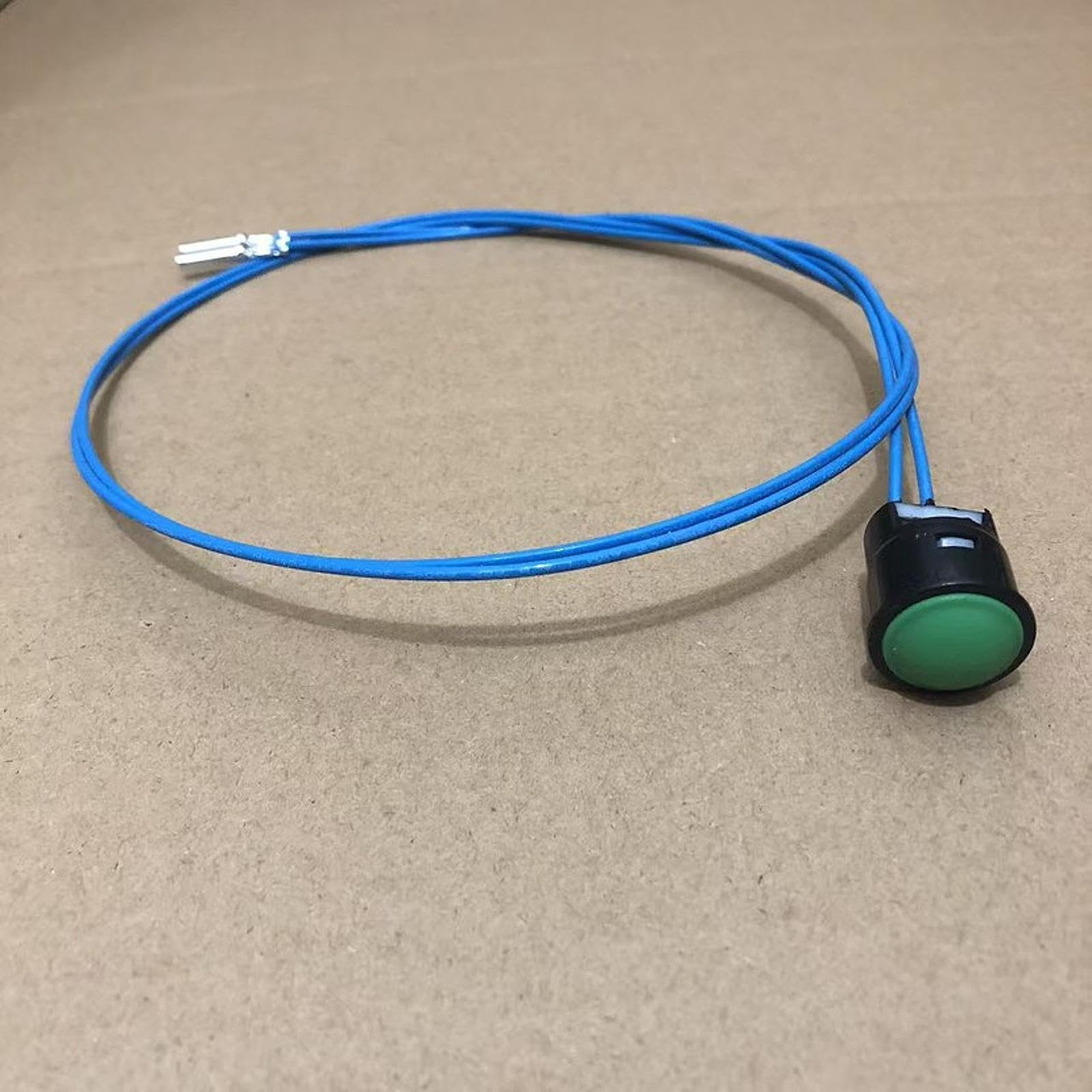 Perfeclan Botón Pulsador de Joystick para Excavadoras, Conjunto de Piezas de Manija de Cargadora, Interruptor de Botón de Alto Rendimiento con Cable para Taller, Verde 2 Cables