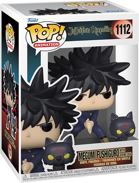 Funko POP! & Buddy: Jujutsu Kaisen - Megumi Fushiguro z psami - kolekcjonerska figurka winylowa - pomysł na prezent - oficjalny towar - zabawki dla dzieci i dorosłych - fanów anime - figurka modelki